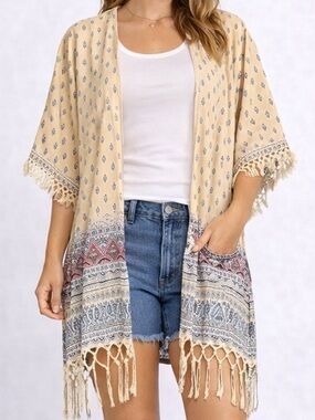 Maurices Kimono with Tassels - Size Small / Medium